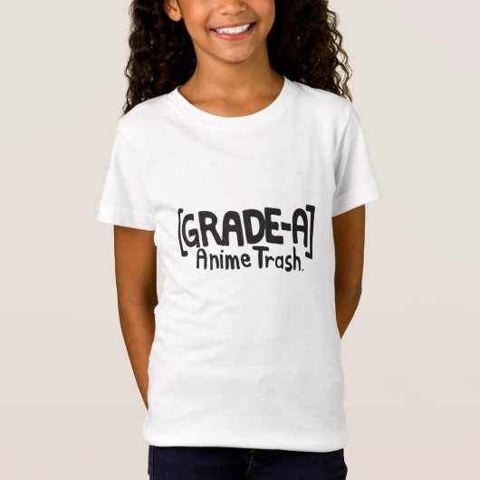 GRADE-Aの日本製アニメの屑 Tシャツ (正面)