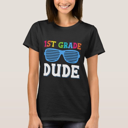 Grade Dude 1年生先生学生Schに戻る Tシャツ (正面)