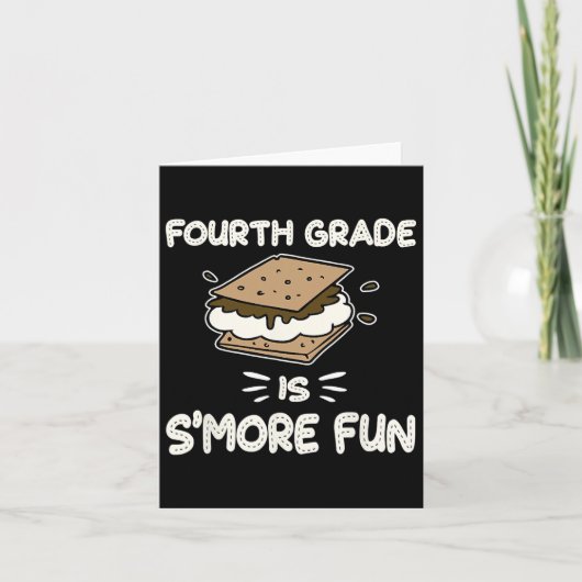 Grade Is S'moreおもしろい新学期先生 カード (正面)