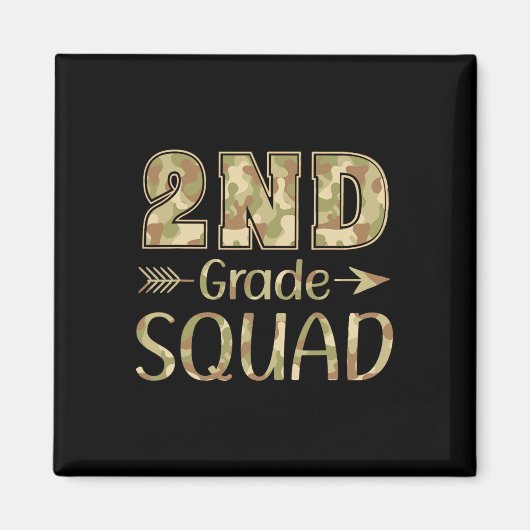 Grade Squad先生&;学生迷彩柄Back To Sch マグネット (正面)