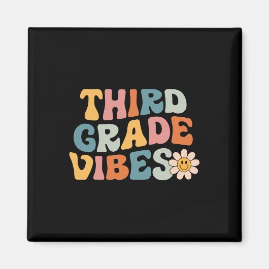 Grade Vibes - 3年生チームレトロSchoの1日目 マグネット (正面)