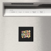Grade Vibes Hello Team 3年生先生キッズリター マグネット (インサイチュ (食洗機))