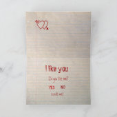 Gradeschoolのクラッシュのバレンタイン シーズンカード (内部)