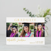 Gradet 3 Photo Script Grad Foilの発表 箔招待状 (立ち正面)