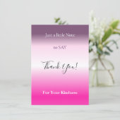 Gradient background サンキューカード (スタンド正面)