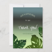 Gradient background サンキューカード (正面)