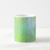 Gradient blue and green textured コーヒーマグカップ (中央)