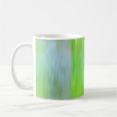 Gradient blue and green textured コーヒーマグカップ (左)