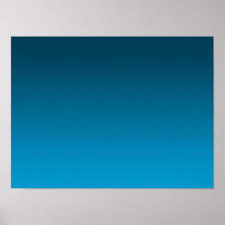 Gradient Blue - light to deep | Mood Background | ポスター