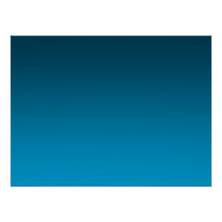 Gradient Blue - light to deep | Mood Background | ポスター