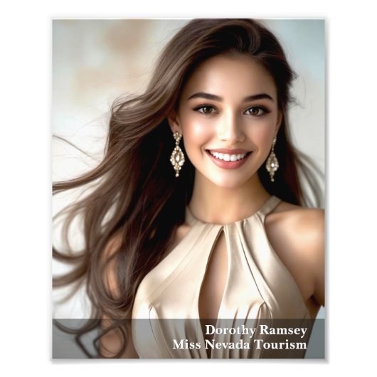 Gradient Border 8x10 Photogenic Pageant Print フォトプリント (正面)