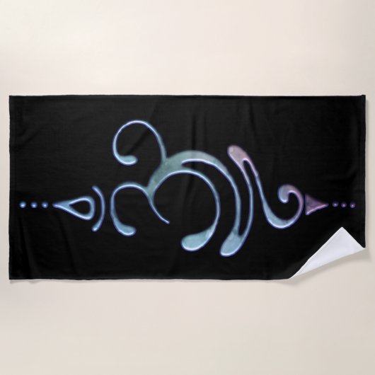 Gradient Breathe ビーチタオル (正面)