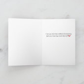 Gradient Coffee Lover Folded Greeting Card カード (内部)