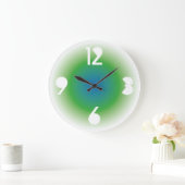 Gradient Colors by Masanser PIXELAT ラージ壁時計 (ホーム)