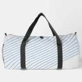 Gradient dynamic curve Abstract minimal Monogram ダッフルバッグ (裏面)