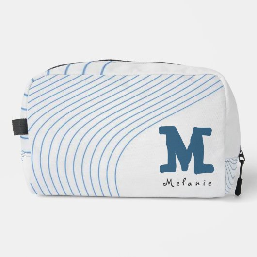 Gradient dynamic curve Abstract minimal Monogram ドップキット (正面)