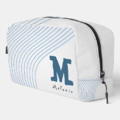 Gradient dynamic curve Abstract minimal Monogram ドップキット (右コーナー)