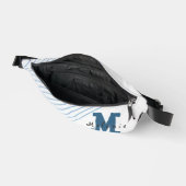 Gradient dynamic curve Abstract minimal Monogram  ファニーパック (見開き)