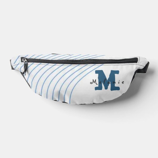 Gradient dynamic curve Abstract minimal Monogram  ファニーパック (レイダウン)