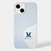 Gradient dynamic curve Abstract minimal Monogram  Case-Mate iPhoneケース (裏面)