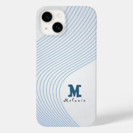 Gradient dynamic curve Abstract minimal Monogram  Case-Mate iPhone 14ケース