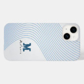 Gradient dynamic curve Abstract minimal Monogram Case-Mate iPhoneケース (裏面 (横))
