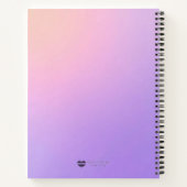 Gradient Field  - Modern Cover Art ノートブック (裏面)