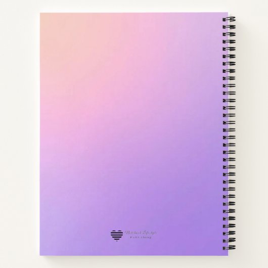 Gradient Field  - Modern Cover Art ノートブック (裏面)