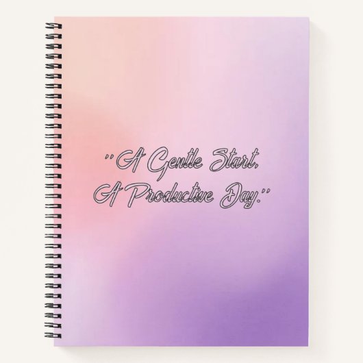 Gradient Field  - Modern Cover Art ノートブック (正面)