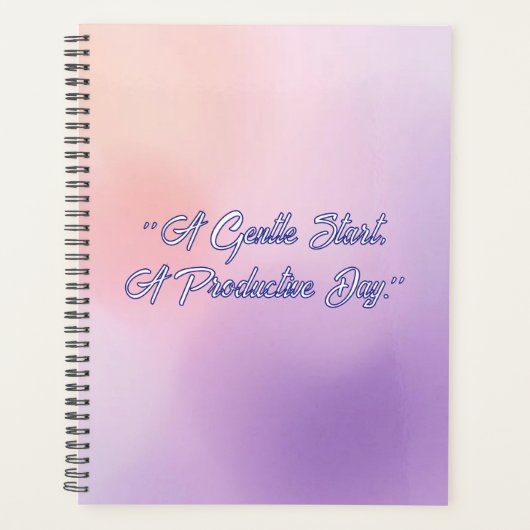 Gradient Field - Modern Cover Art プランナー手帳 (正面)