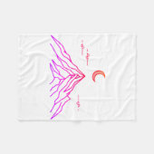 Gradient Fleece Blanket “Vivid Peaks” フリースブランケット (正面(横))