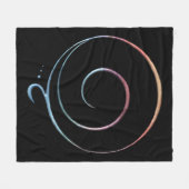 Gradient Gratitude フリースブランケット (正面(横))