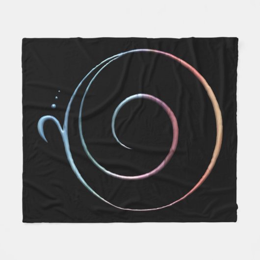 Gradient Gratitude フリースブランケット (正面(横))