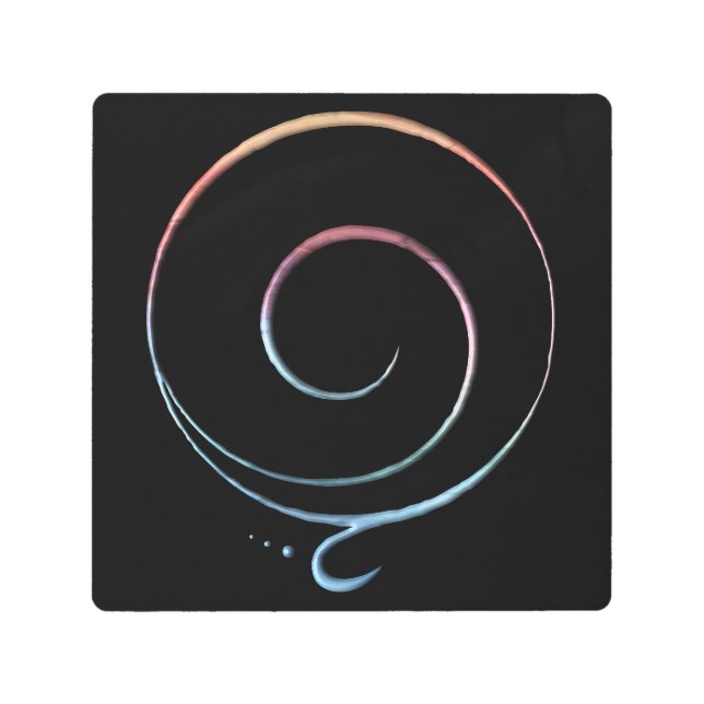 Gradient Gratitude メタルプリント (正面)