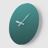 Gradient Green - deep to light | Mood Background | ラージ壁時計 (傾斜)