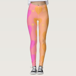 gradient heart leggings レギンス
