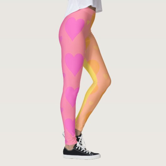 gradient heart leggings レギンス (右)
