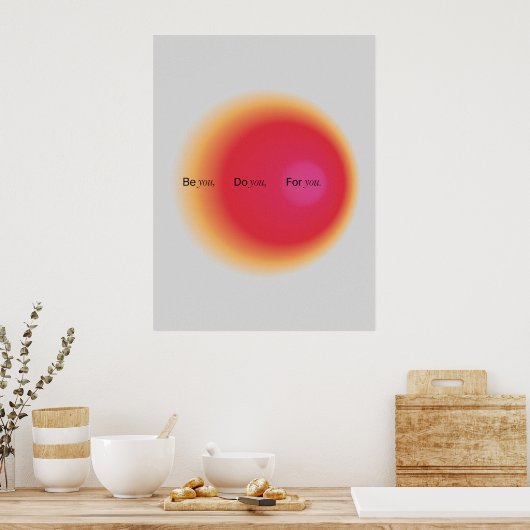 Gradient | Inspirational & decorative art ポスター (キッチン)