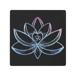 Gradient Lotus メタルプリント