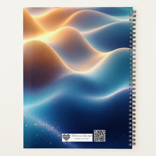 Gradient Mesh 3D Art | Modern Digital Design プランナー手帳 (裏面)