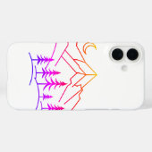 Gradient Mountain Forest iPhone Case Case-Mate iPhoneケース (裏面 (横))
