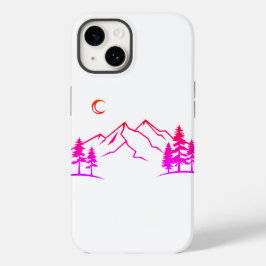 Gradient Mountain Landscape Phone Case Case-Mate iPhone 14ケース