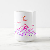 Gradient Mug “Vivid Peaks & Moon” コーヒーマグカップ (中央)
