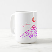 Gradient Mug “Vivid Peaks & Moon” コーヒーマグカップ (正面左)