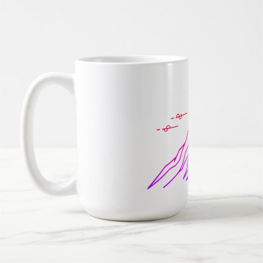 Gradient Mug “Vivid Peaks & Moon” コーヒーマグカップ (左)