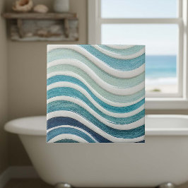 Gradient Ocean Waves Coastal Pattern ID1197 タイル