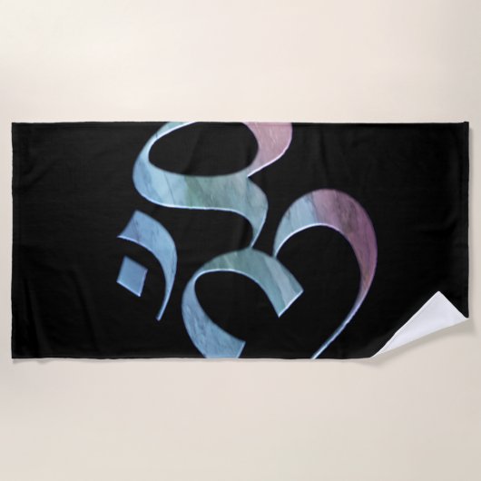 Gradient Om ビーチタオル (正面)