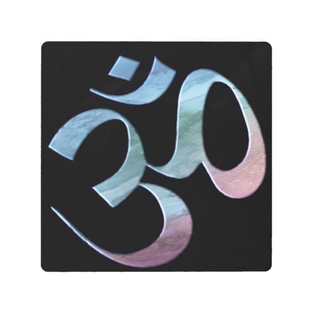 Gradient Om メタルプリント (正面)