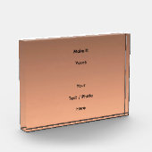 Gradient Peach - light to deep | Seasonal Moods |  フォトブロック (左)