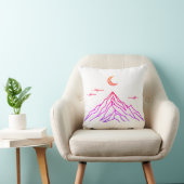 Gradient Pillow “Vivid Peaks & Moon” クッション (椅子)